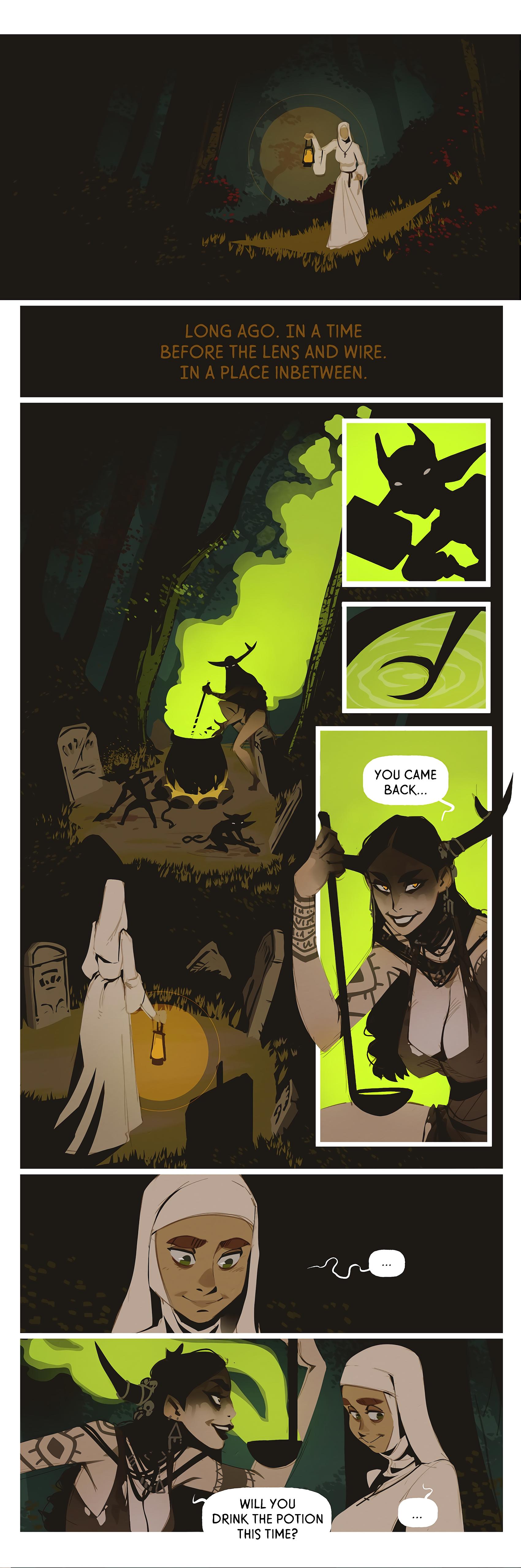 The Witch and the Nun - adult comic cover