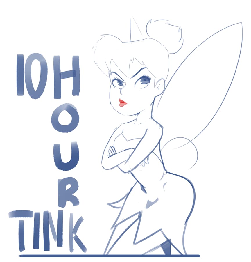 Tink 10 Hour - adult comic cover