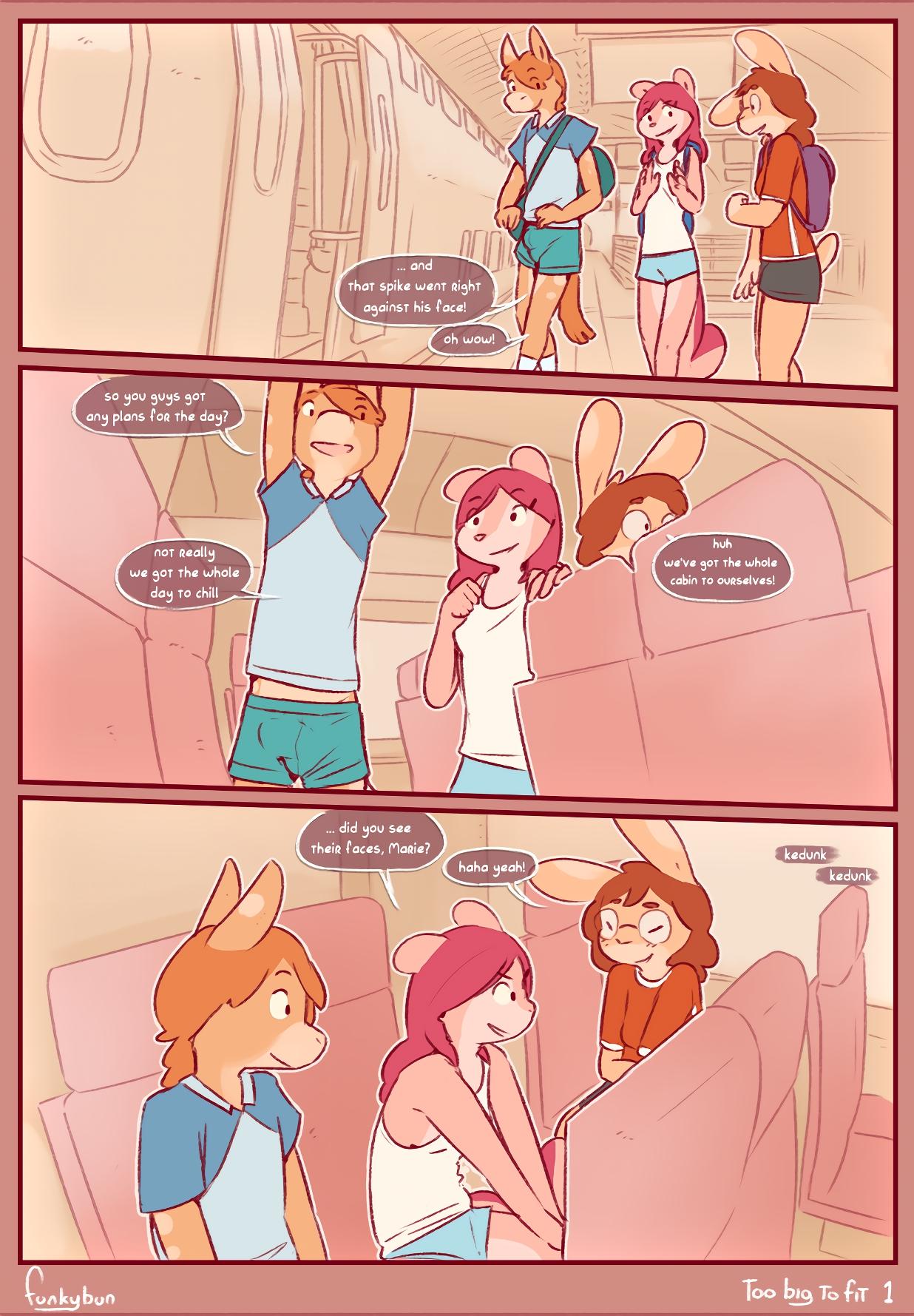 Too Big to Fit - adult comic cover