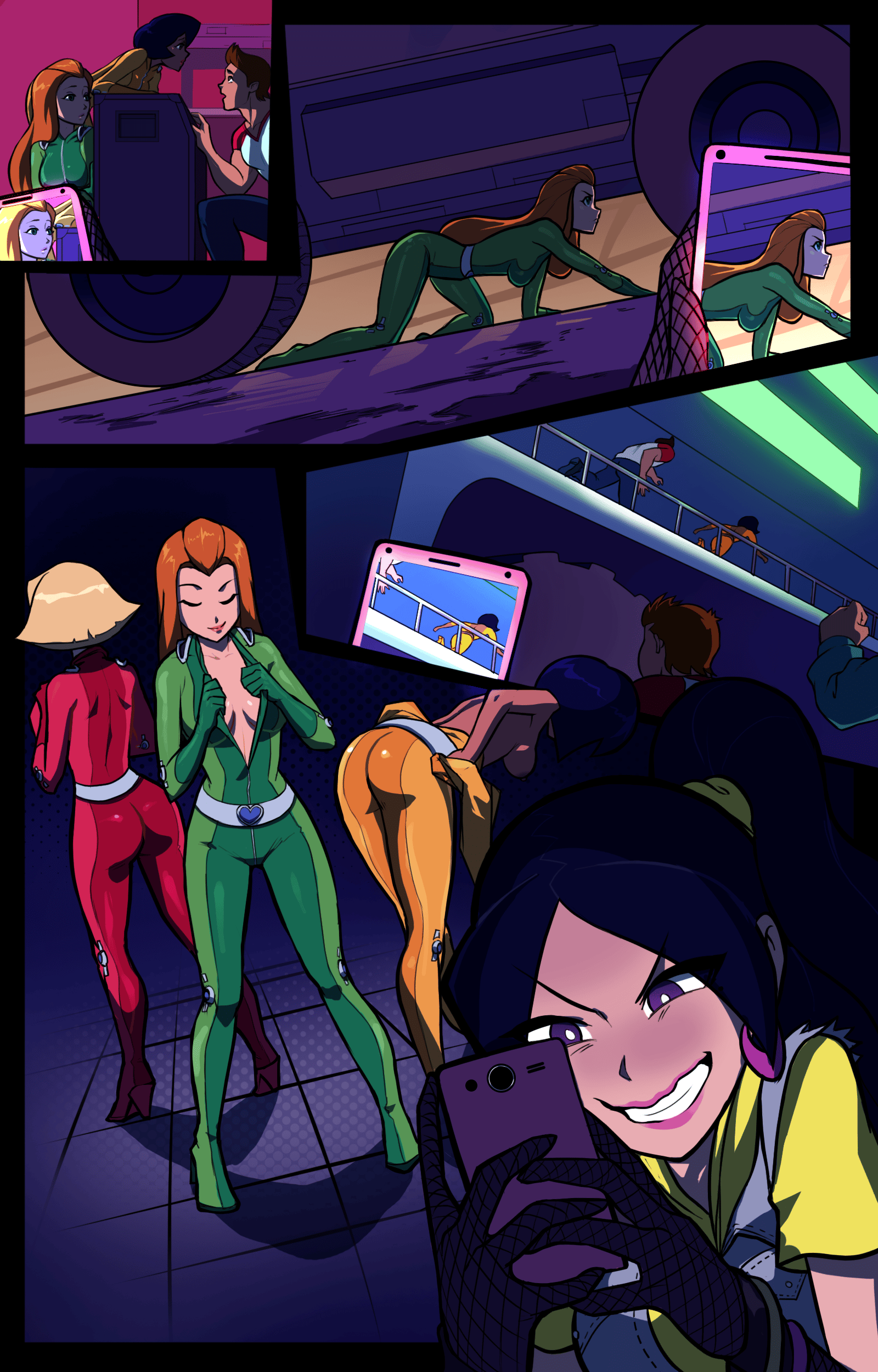 Totally blackmail - adult comic cover