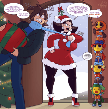 Tron and Megaman Happy Holiday - Read free adult comic online