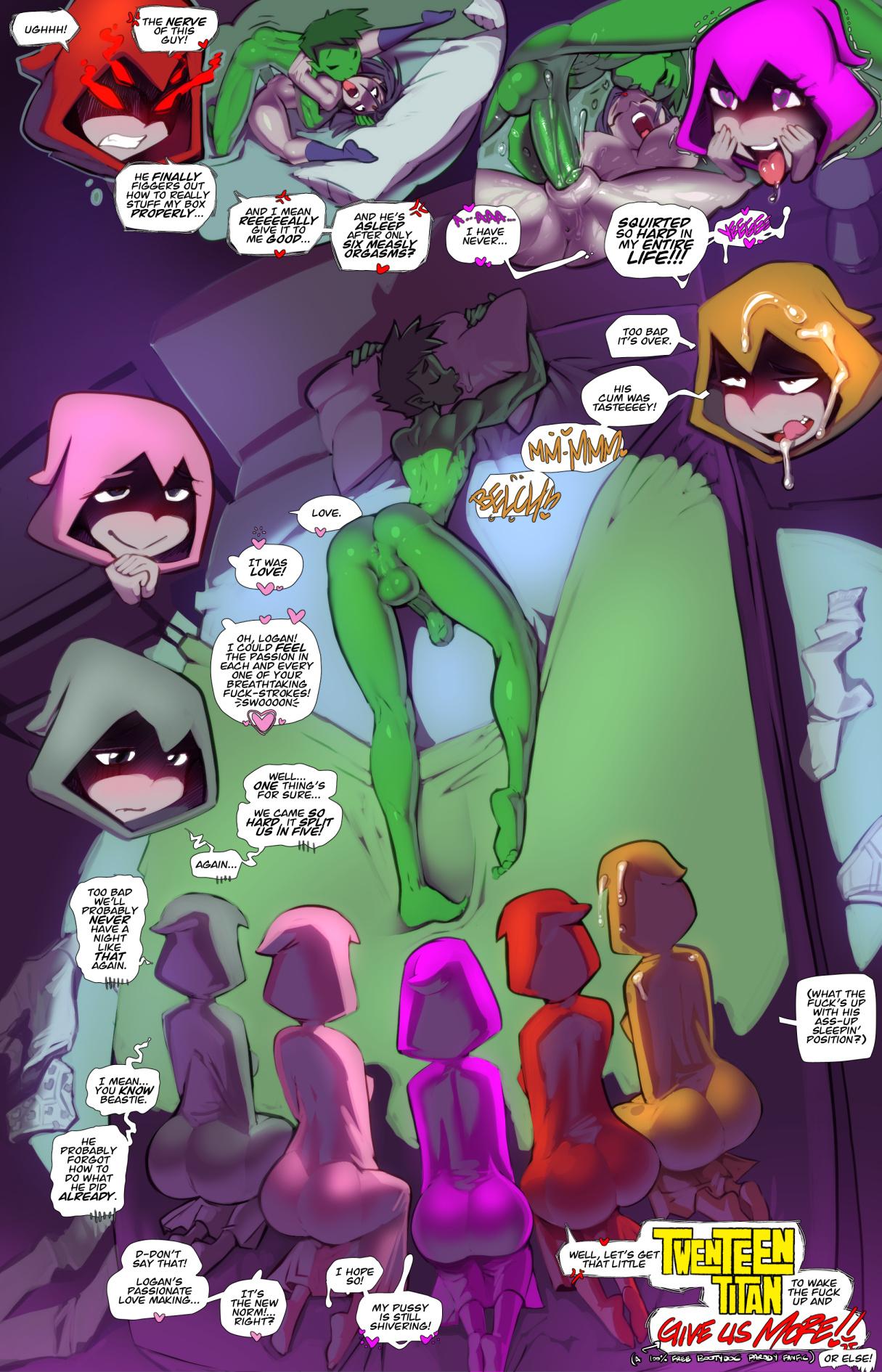 TwenTeen Titan: Give us More!! - adult comic cover