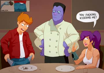 Typical date with Fry - Read free adult comic online