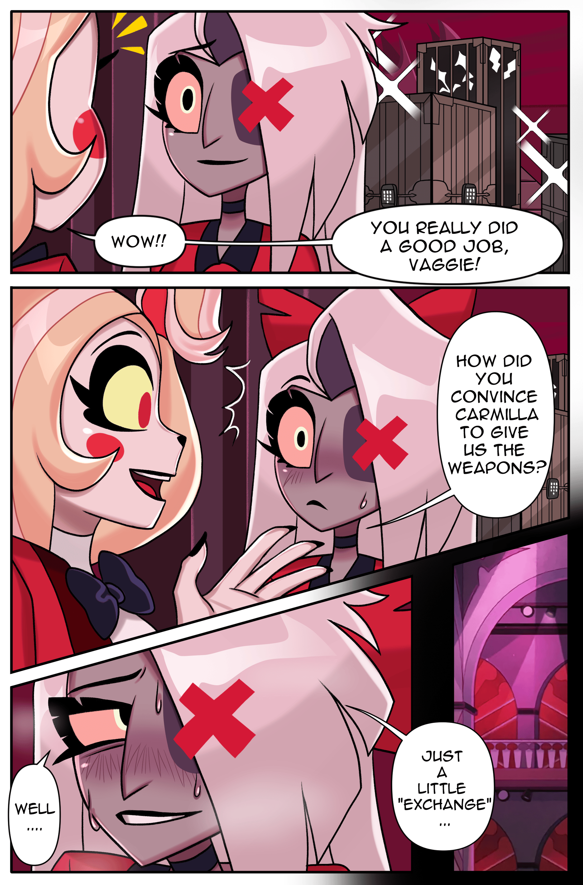 Vaggie x Carmilla - adult comic cover