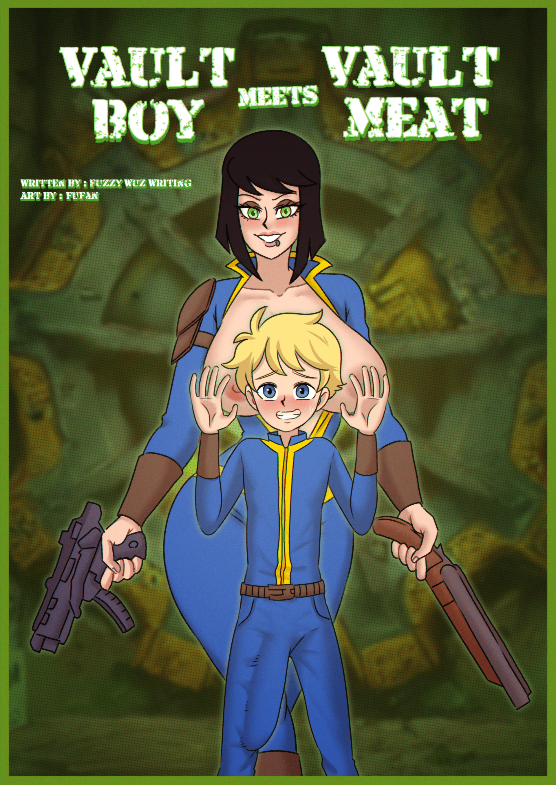 Vault Boy meets Vault Meat - adult comic cover