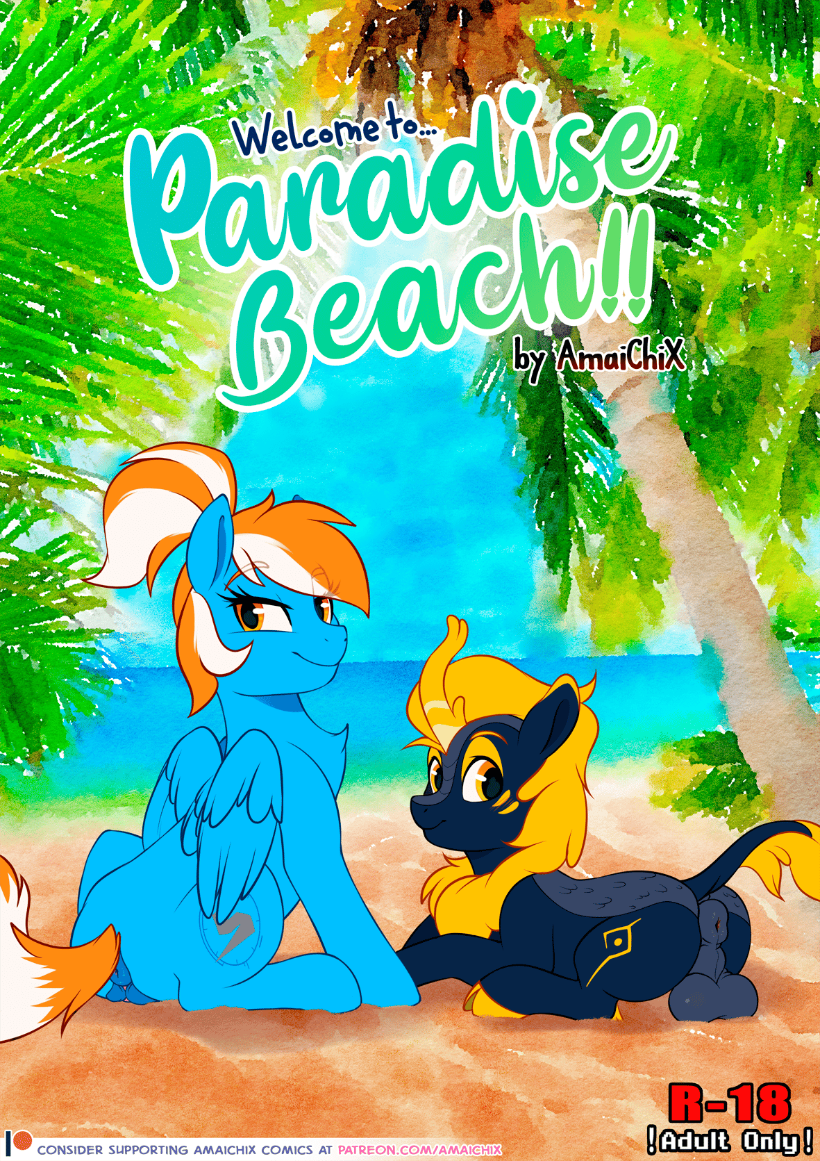 Welcome to... Paradise Beach!! - adult comic cover