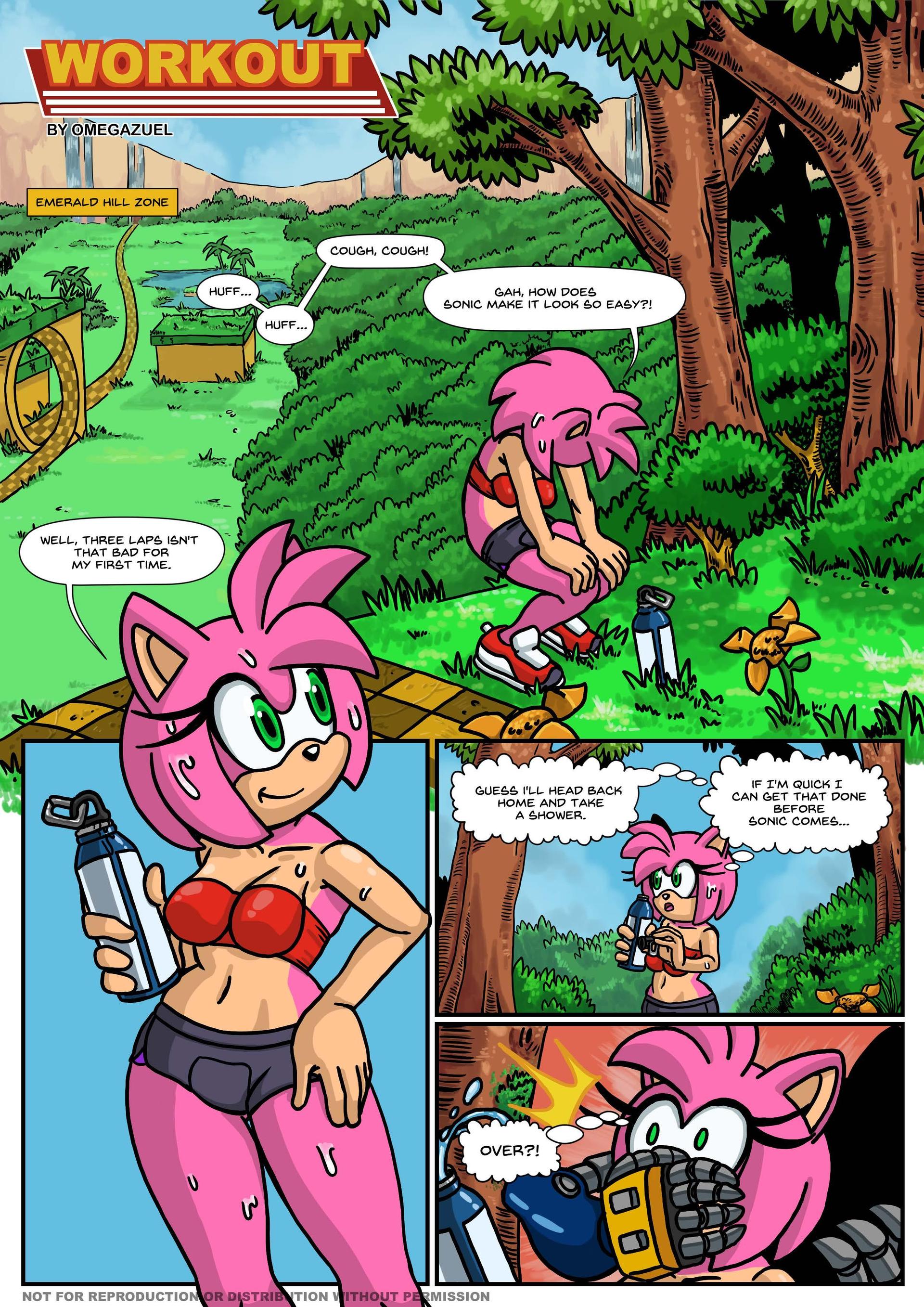 Workout - adult comic cover