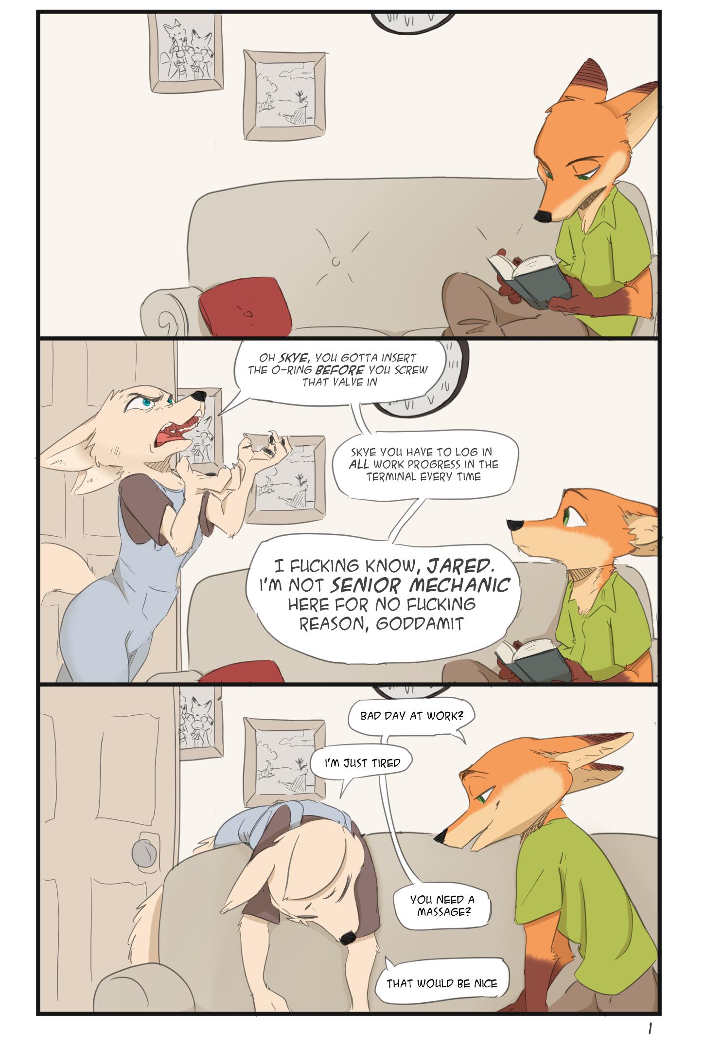 Zootopia Fox Care - adult comic cover